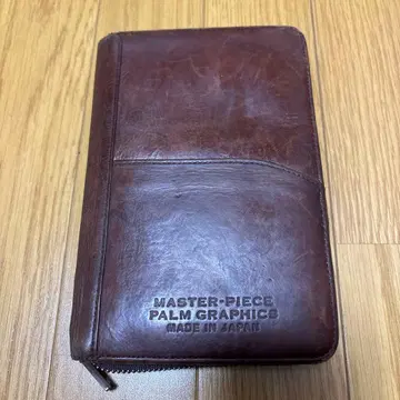 MASTER-PIECE palm graphics 가죽 여권 케이스