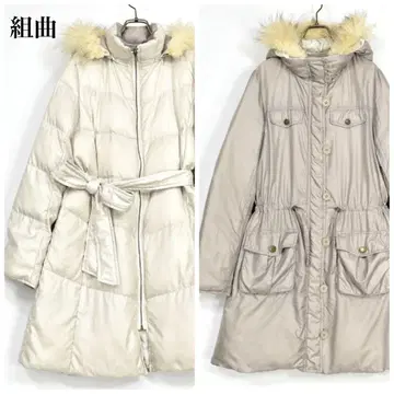 쿠미쿄쿠 KUMIKYOKU 롱 다운 코트 리버서블