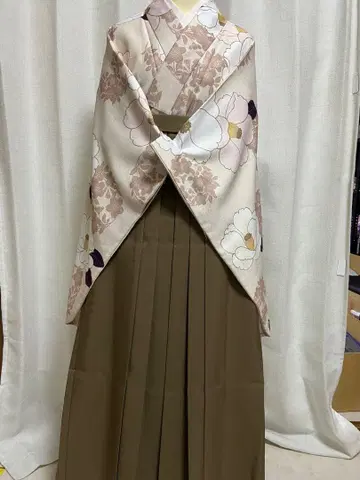 졸업식 하카마 L 사이즈 18 (브라운)