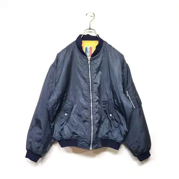 레어 90s vintage BLUEKY MA-1 플라이트 자켓 블랙