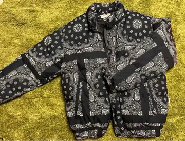 PCTOKYO XL 반다나 패턴 다운 자켓 충전솜