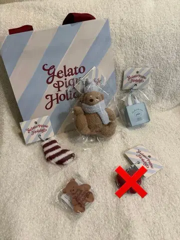 젤라또피케 크리스마스 마켓 2025 묶음 판매 4점 + 쇼핑백