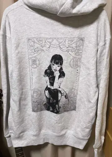 meqri 만주 아편 스쿼드 후드티