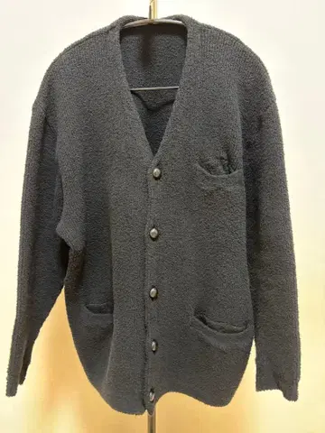 MAISON KINEMA Pile cardigan black 사이즈 S