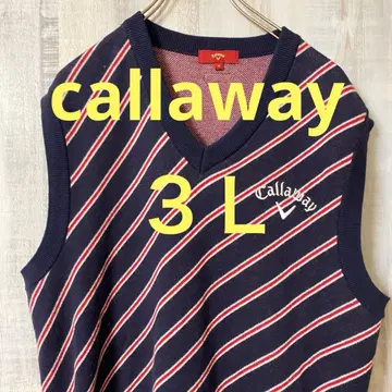 캘러웨이 빅 사이즈 캐시미어 혼방 골프 베스트 골프웨어