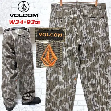 VOLCOM 카모플라쥬 브린들 타이거 스트라이프 밀리터리 워크 치노 팬츠