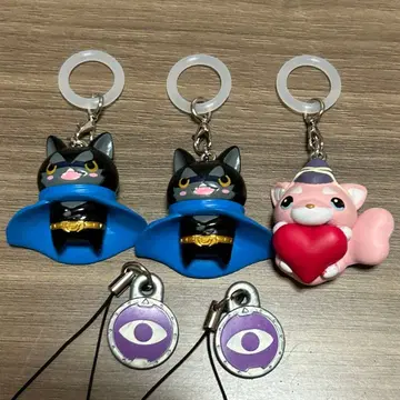 요괴워치 다크냥 큥타로 메지루시 키링