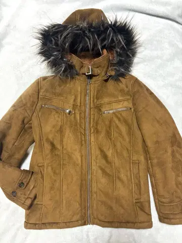 새상품급 archive Y2K 퍼 달린 스웨이드 느낌 자켓 M