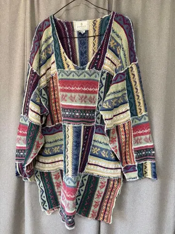 구제 빈티지 vintage 멕시칸 후드티 메키파 컬러풀