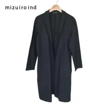 mizuiro ind 미즈이로 인드 코튼 롱 코트 일본제 블랙