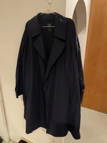 Orcival 네이비 트렌치코트 오버 사이즈