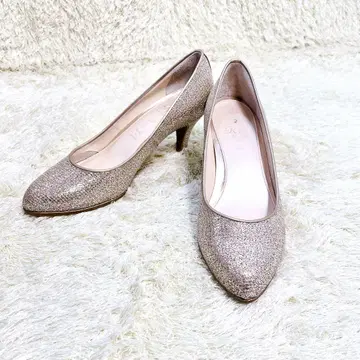 [컨디션 최상] Riz raffinee 펌프스 골드 23cm