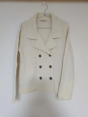 GEORGE 아이보리 더블 브레스트 니트 가디건 L 사이즈