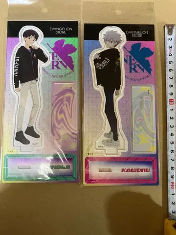 에반게리온 아크릴 스탠드 이카리 신지 나기사 카오루 후드티 스타일