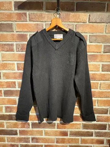 내셔널 패트롤 니트 엘보 패치 L 사이즈 블랙 구제 의류