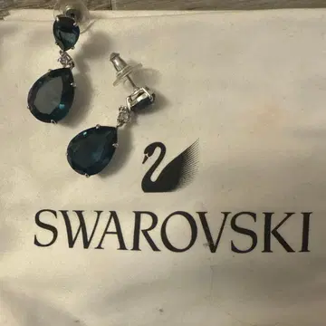 Swarovski 다크 블루 귀걸이