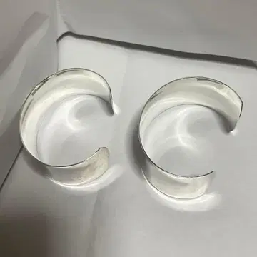 실버 925 뱅글 2개 세트 은제