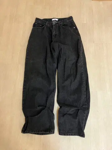 ARCHIVE 블랙 와이드 팬츠 S