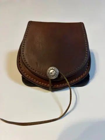 희귀 네이티브 스피릿 새들 레더 코인 케이스 코인 퍼스 지갑