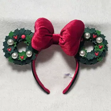 디즈니 크리스마스 리스 머리띠