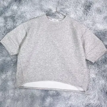 SIMPLICITE 그레이 반팔 트레이닝복 봄/여름 여성용 프리 사이즈