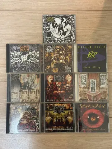 Napalm Death CD 세트 나팜 데스