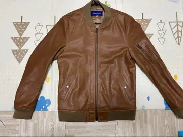 Urban Research 브라운 가죽 자켓 40
