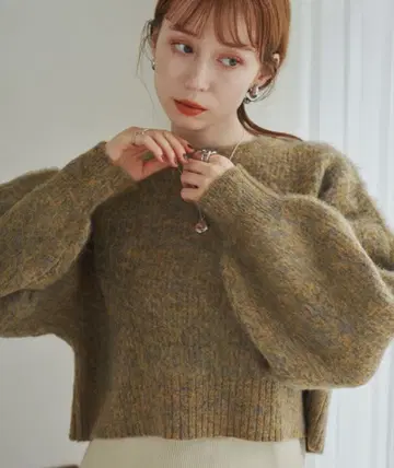 hinari 히나리 샤기 믹스 니트