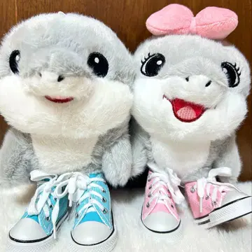 세트 브레인 로트 트라라레로트라라라 아기 상어 페어 봉제 인형