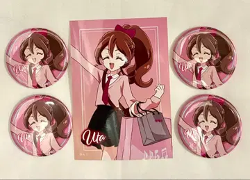 프리티 스토어 나카요쿠 쇼핑 사쿠라 우타 캔뱃지 브로마이드 키미프리