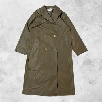 트렌치코트 스프링 코트 더블 버튼 롱 코트 카키 올리브