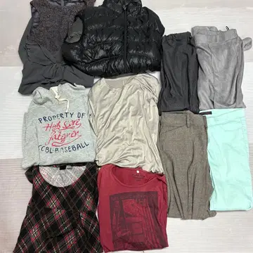 여성용 L 사이즈 이상 묶음 판매 세트 판매 다운 원피스 상의