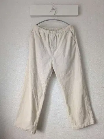 무인양품 여성 스트레치 코듀로이 이지 스트레이트 팬츠 여성 L