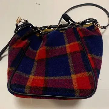 KIKO 체크 무늬 숄더백