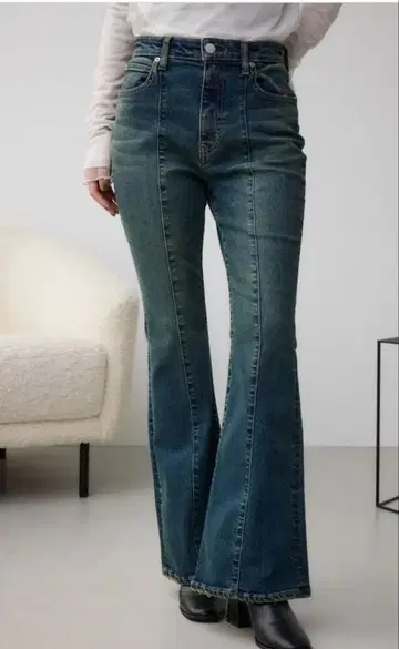 AZUL 플레어 데님 S 사이즈 블루 빈티지