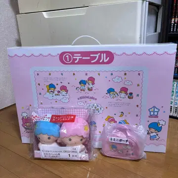 산리오 복권 캐릭터 봉제 인형 파우치 테이블 묶음 판매!