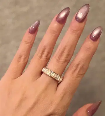 새상품 아쉬페프랑스 바게트컷 반지 골드 컬러링 15호