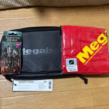 MEGABASS POUCH 낚시용 가방, 핸드 타월, 쓰리 파크로