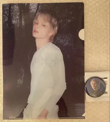 TXT 카페 휴닝카이 A4 파일 캔뱃지 2종 세트