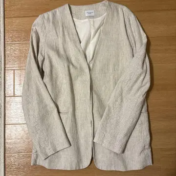 URBAN RESEARCH DOORS 노카라 자켓 스트라이프