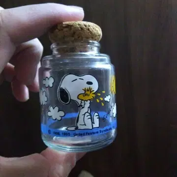 스누피 코르크 항아리 쇼와 레트로