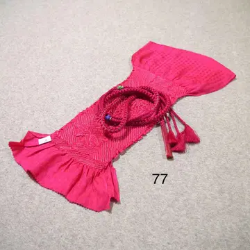 알뜰 구매 후리소데용 허리띠, 오비 장식 천 세트 No.77