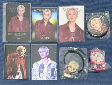 야기 유세이 회장 한정판 클리어 픽처 티켓 포토 카드 캔뱃지 머리끈