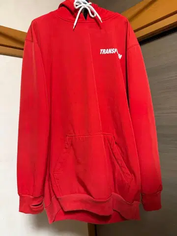 TRANSFORM 레드 후드티 M 사이즈 스노우보드