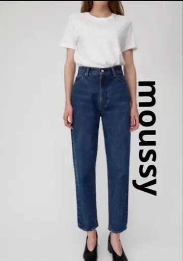 moussy 마우지 TAPERED 하이웨스트 테이퍼드 데님 25