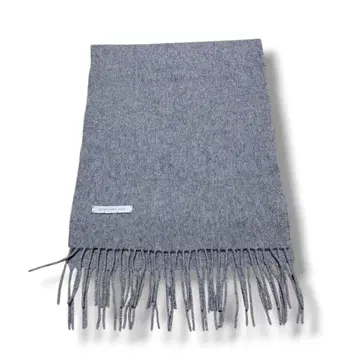 새상품급 캐시미어 100% 그레이 프린지 머플러