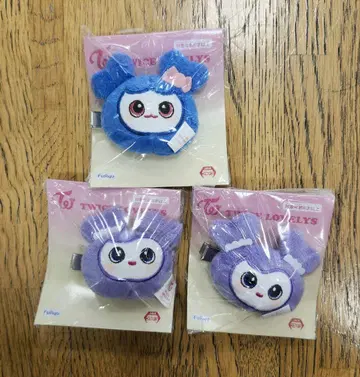 TWICE LOVELYS 봉제 인형 헤어핀 사나 쯔위