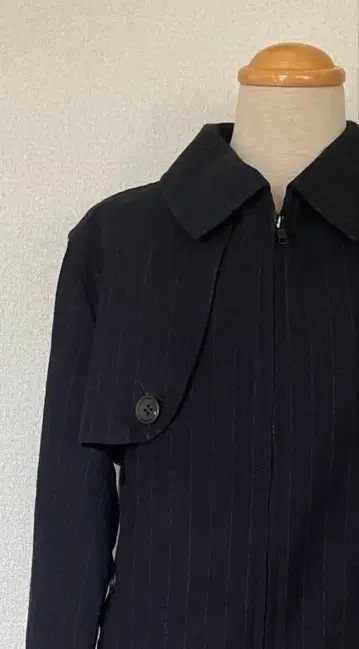 와이즈 핀스트라이프 네이비 자켓 Y's