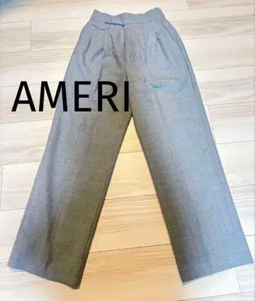 AMERI 아메리 턱 팬츠 슬랙스 와이드 팬츠