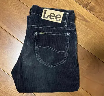 Lee 부츠컷 코듀로이 블랙 빈티지 가공 W28